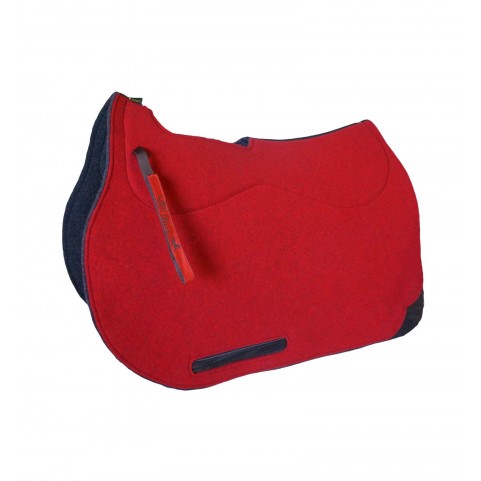 Tapis De Selle Showman En Feutre Noir - 31 X 31 - NEUF