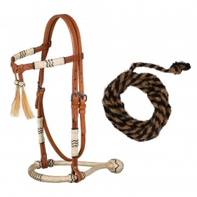 Bosal + Rênes Mecate en Crin