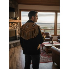 Veste à franges 3 Homme...